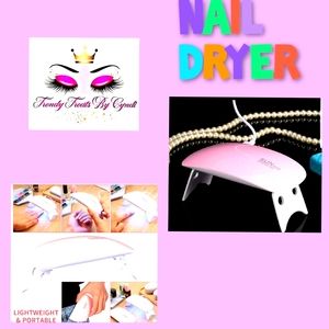 Nail Dryer Lamp Mini, 6W LED UV Portable Nail Drye